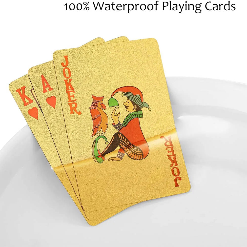 Cartes Poker Dorées