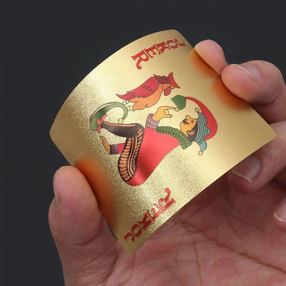 Cartes Poker Dorées