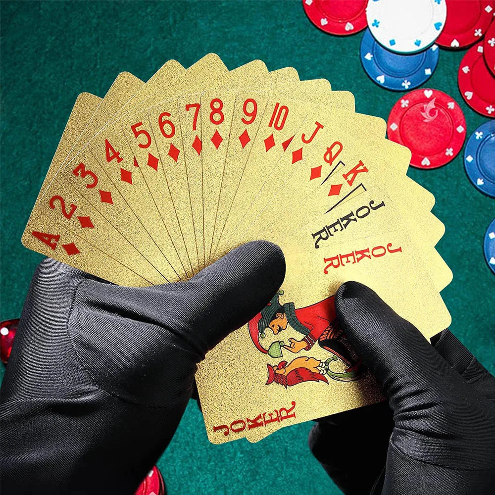 Cartes Poker Dorées