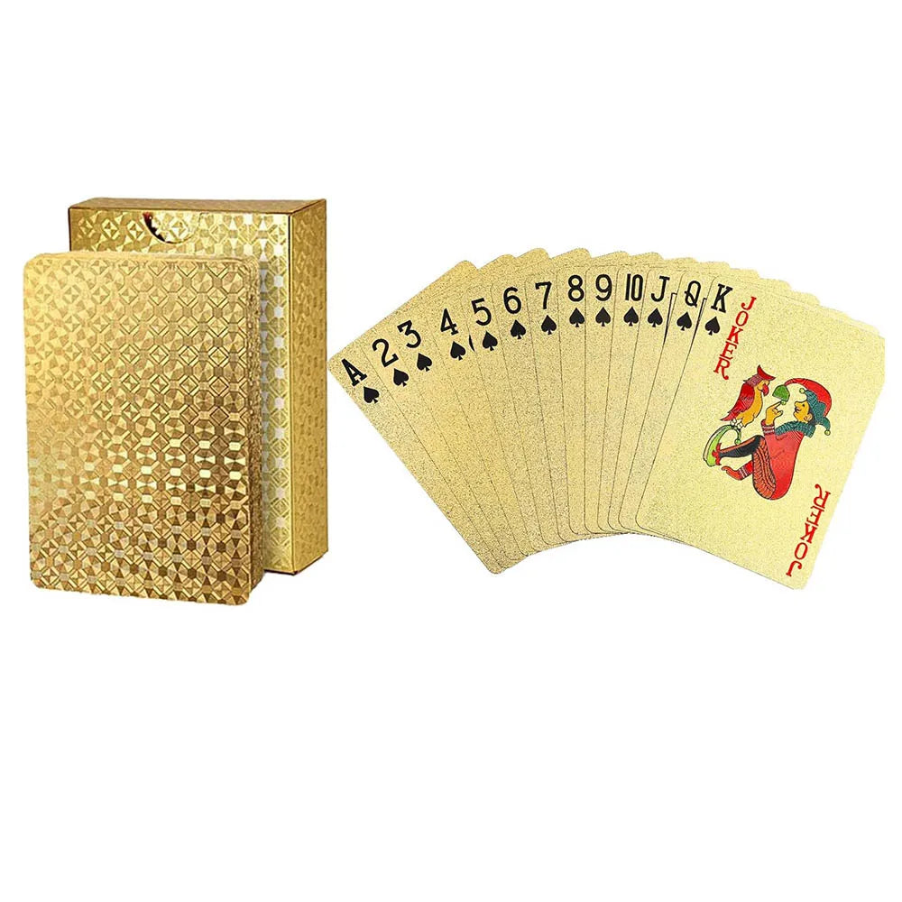Cartes Poker Dorées